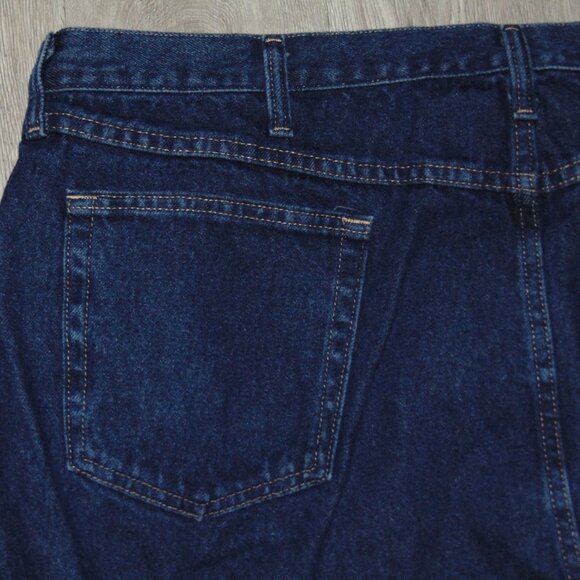 Wrangler Mens Jeans Premium Denim Pant Size 46X30 5 Star Relaxed Fit Cotton Blue - Picture 13 of 14